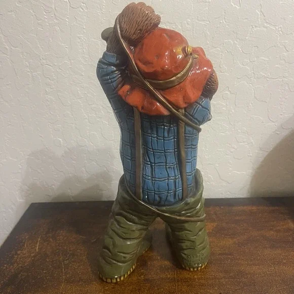 VTG 1976 Progressive Art Products 13" Fishing Monkey - Picture 3 of 8